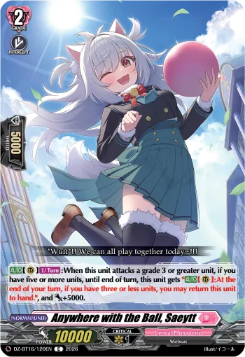 Anywhere with the Ball, Saeytt