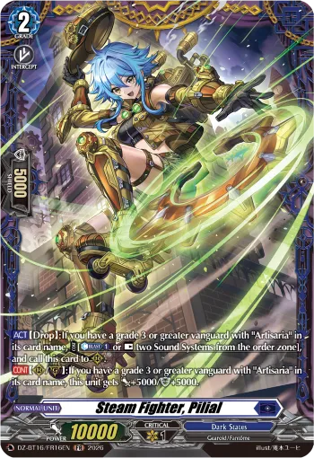 Steam Fighter, Pilial