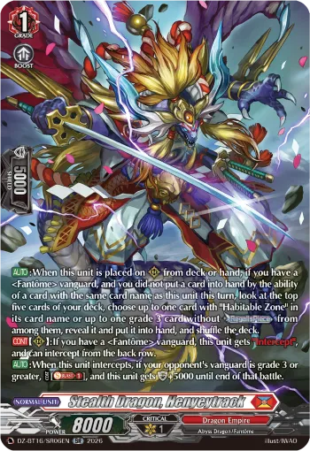 Stealth Dragon, Henyeytrack