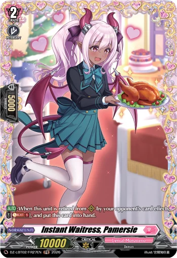 Instant Waitress, Pamersie