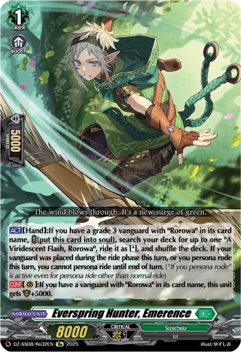 Everspring Hunter, Emerence