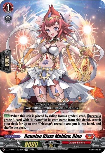 Reunion Blaze Maiden, Rino