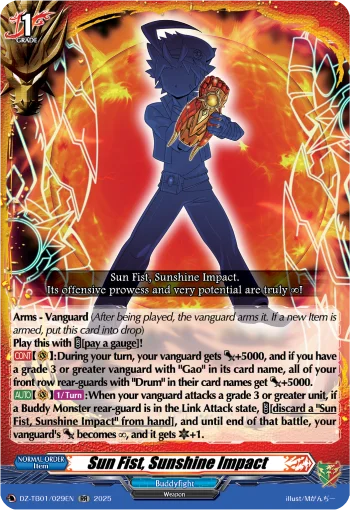Sun Fist, Sunshine Impact