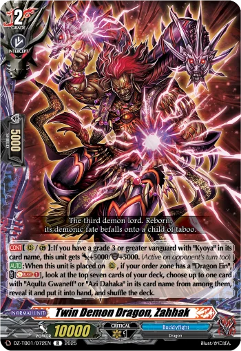 Twin Demon Dragon, Zahhak