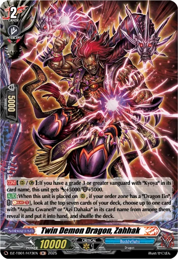 Twin Demon Dragon, Zahhak