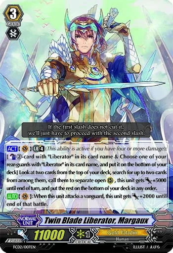 Twin Blade Liberator, Margaux