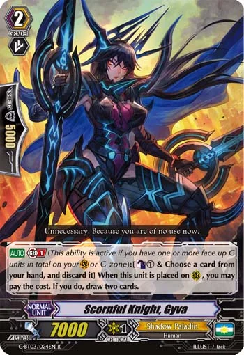 Scornful Knight, Gyva
