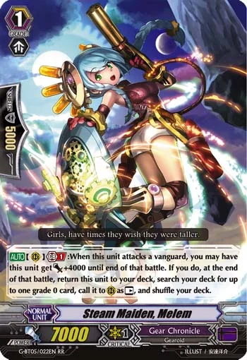 Steam Maiden, Melem