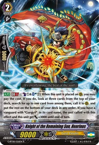 Knight of the Remaining Sun, Henrinus