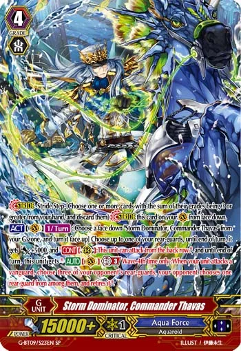 Storm Dominator, Commander Thavas