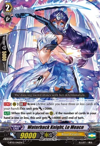 Waterback Knight, Le Meace