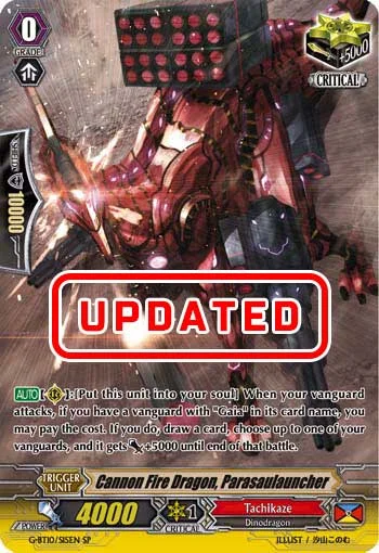 Cannon Fire Dragon, Parasaulauncher
