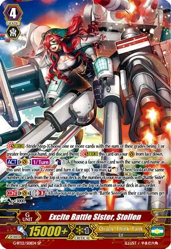 Excite Battle Sister, Stollen