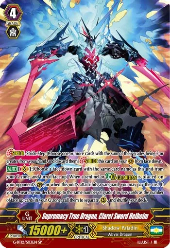 Supremacy True Dragon, Claret Sword Helheim