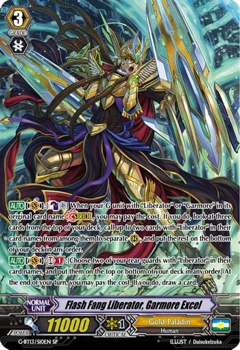 Flash Fang Liberator, Garmore Excel