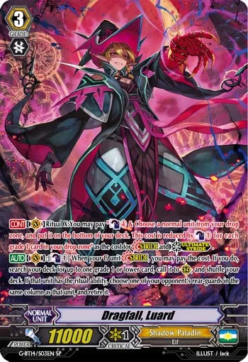 Dragfall, Luard