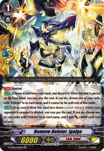 Remove Deletor, Igalga
