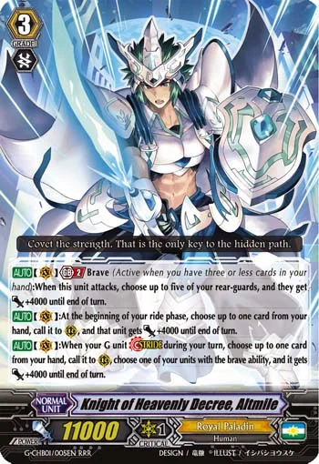 Knight of Heavenly Decree, Altmile