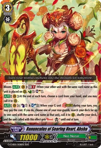 Ranunculus of Searing Heart, Ahsha