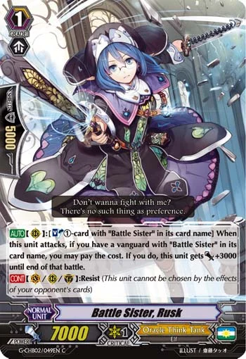 Battle Sister, Rusk