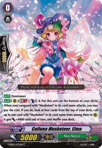 Calluna Musketeer, Elma