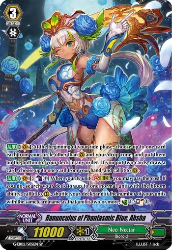 Ranunculus of Phantasmic Blue, Ahsha