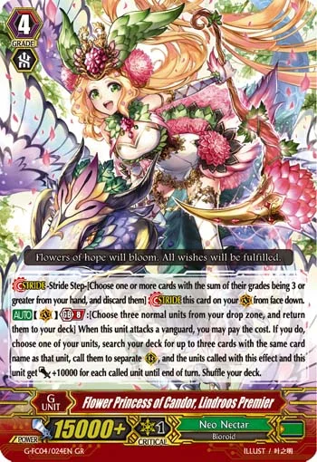 Flower Princess of Candor, Lindroos Premier