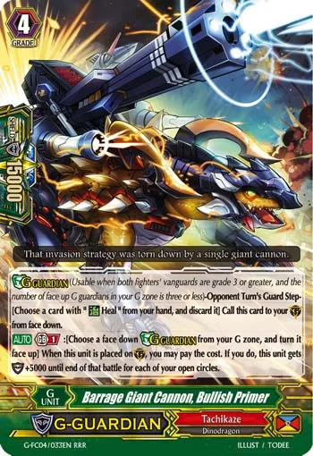 Barrage Giant Cannon, Bullish Primer