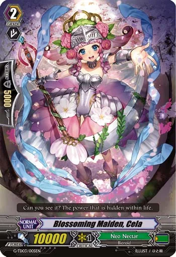 Blossoming Maiden, Cela