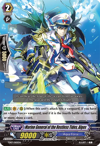 Marine General of the Restless Tides, Algos