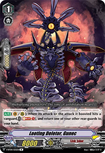 Looting Deletor, Gunec