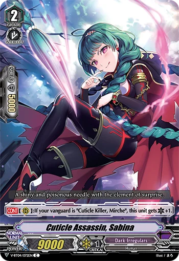 Cuticle Assassin, Sabina