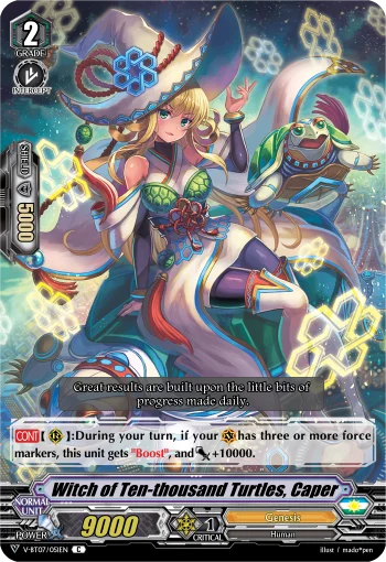 Witch of Ten-thousand Turtles, Caper