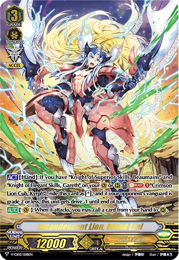 Incandescent Lion, Blond Ezel