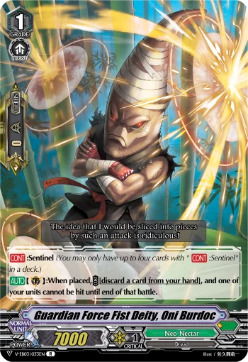 Guardian Force Fist Deity, Oni Burdoc