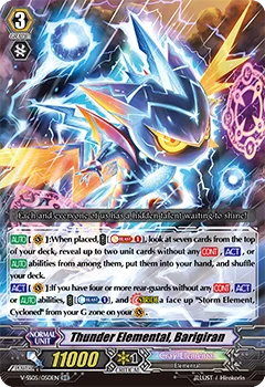 Thunder Elemental, Barigiran