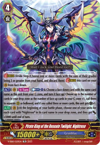 Pirate King of the Roseate Twilight, Nightrose