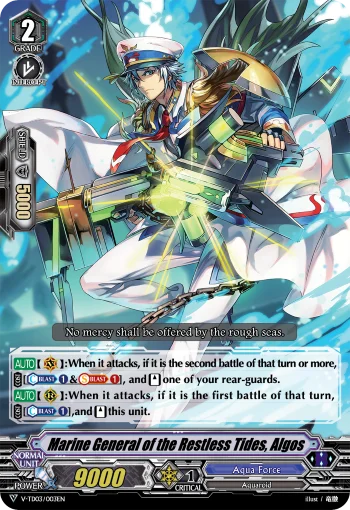 Marine General of the Restless Tides, Algos