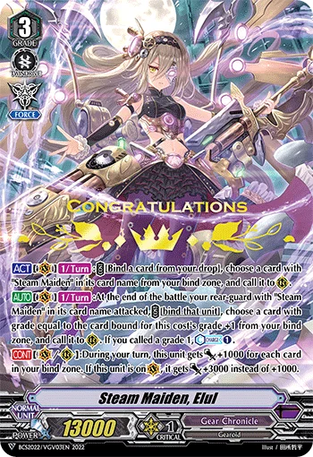 Steam Maiden, Elul
