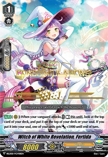 Witch of White Revelation, Fertida