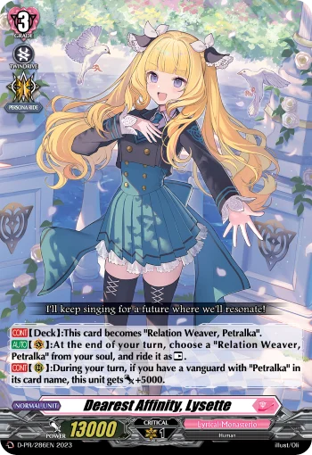 Dearest Affinity, Lysette