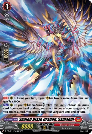 Sealed Blaze Dragon, Samahdi