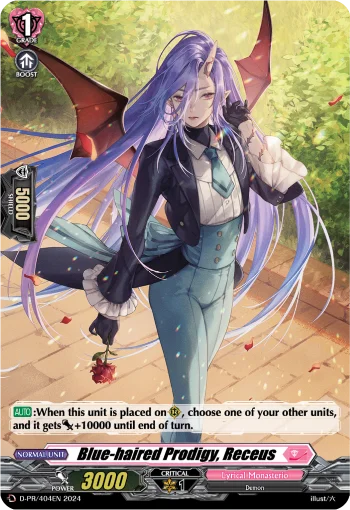 Blue-haired Prodigy, Receus