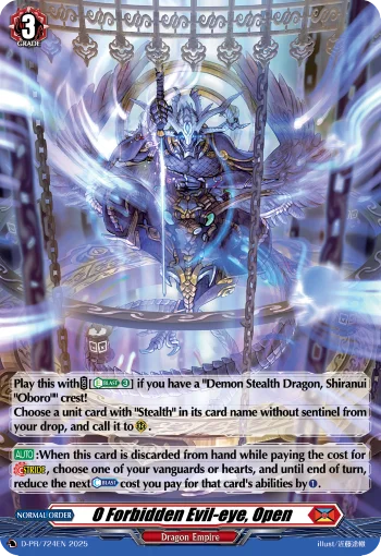 O Forbidden Evil-eye, Open