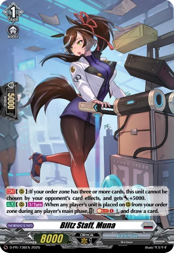 Blitz Staff, Muna