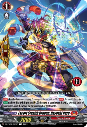 Escort Stealth Dragon, Hayashi Kaze