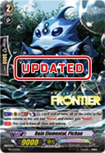 Rain Elemental, Pichan