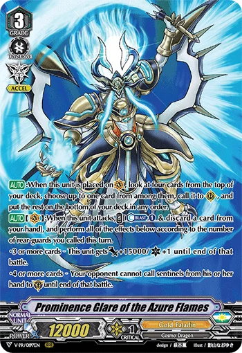 Prominence Glare of the Azure Flames
