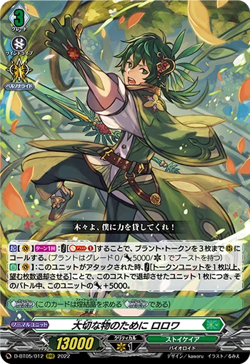 For One's Precious Thing, Rorowa