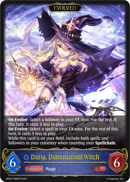 Daria, Dimensional Witch (Evolved)